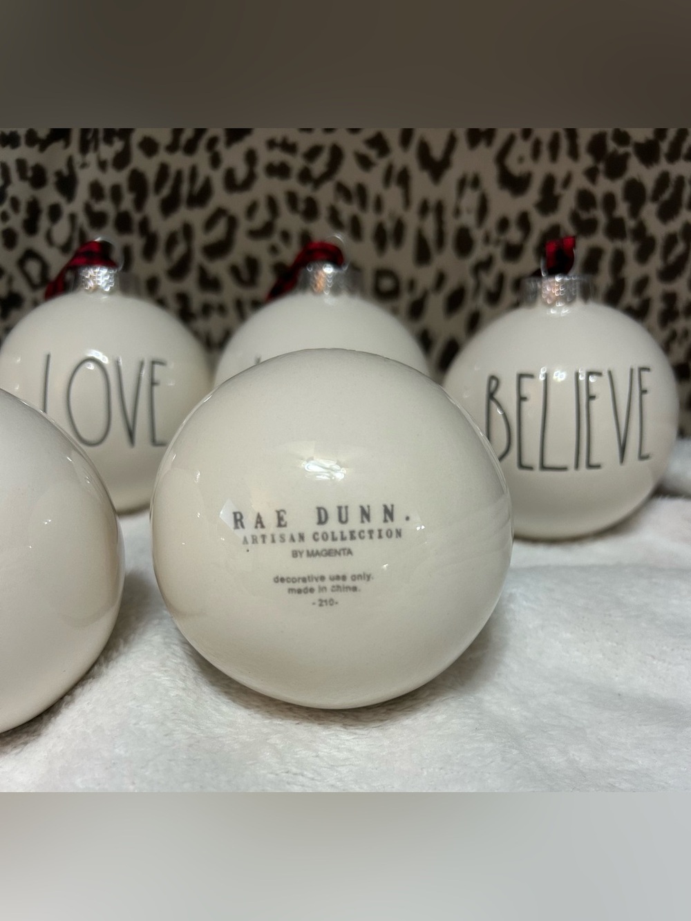 LOT of Rae Dunn Holiday Ornaments - Picture 4 of 10